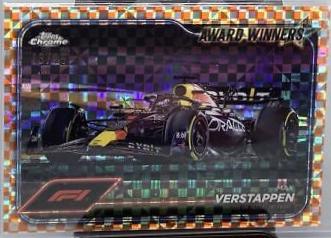 Max Verstappen [Checker Flag Orange Refractor] #182