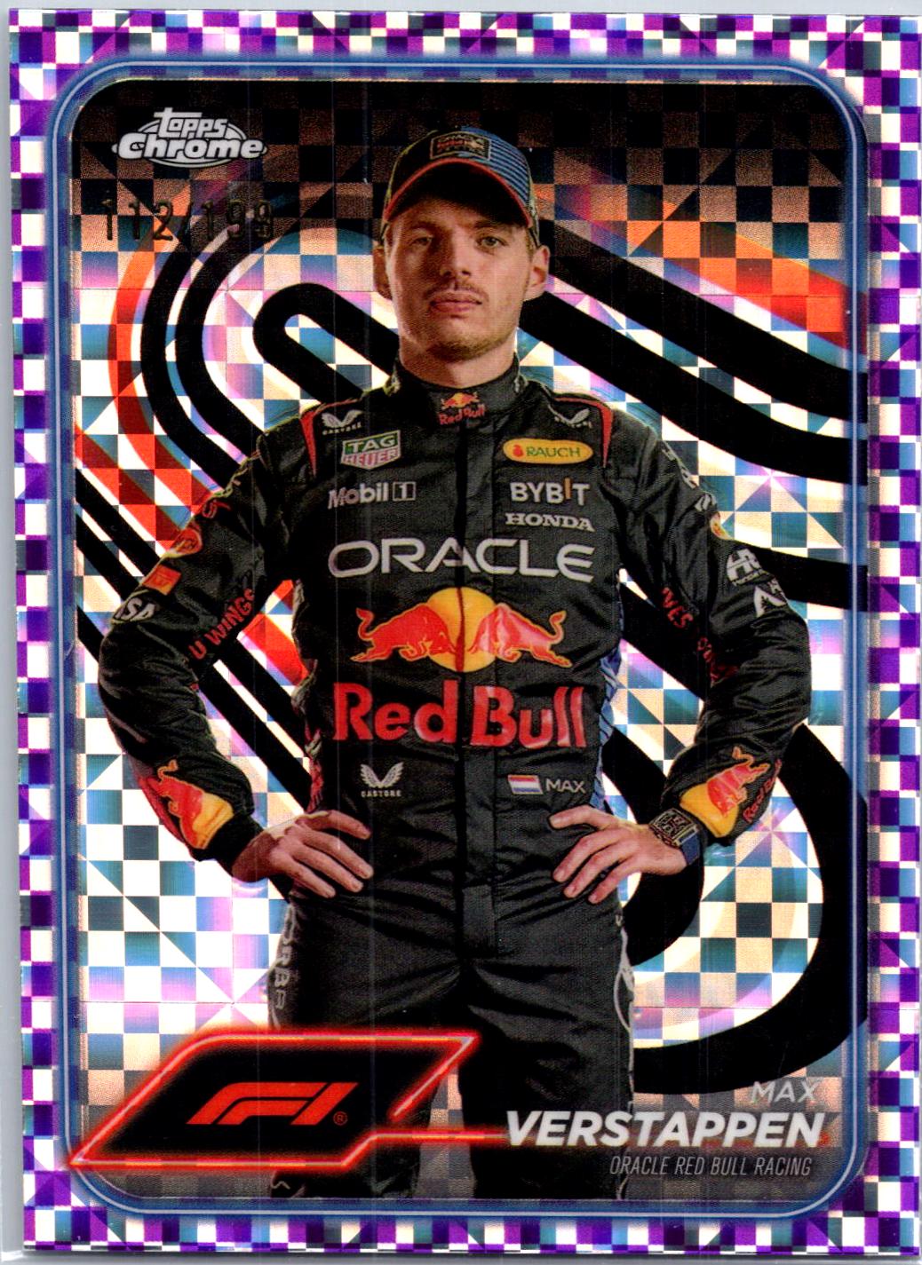Max Verstappen [Checker Flag Purple Refractor] #1