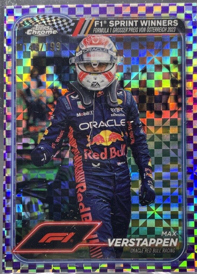 Max Verstappen [Checker Flag Purple Refractor] #149
