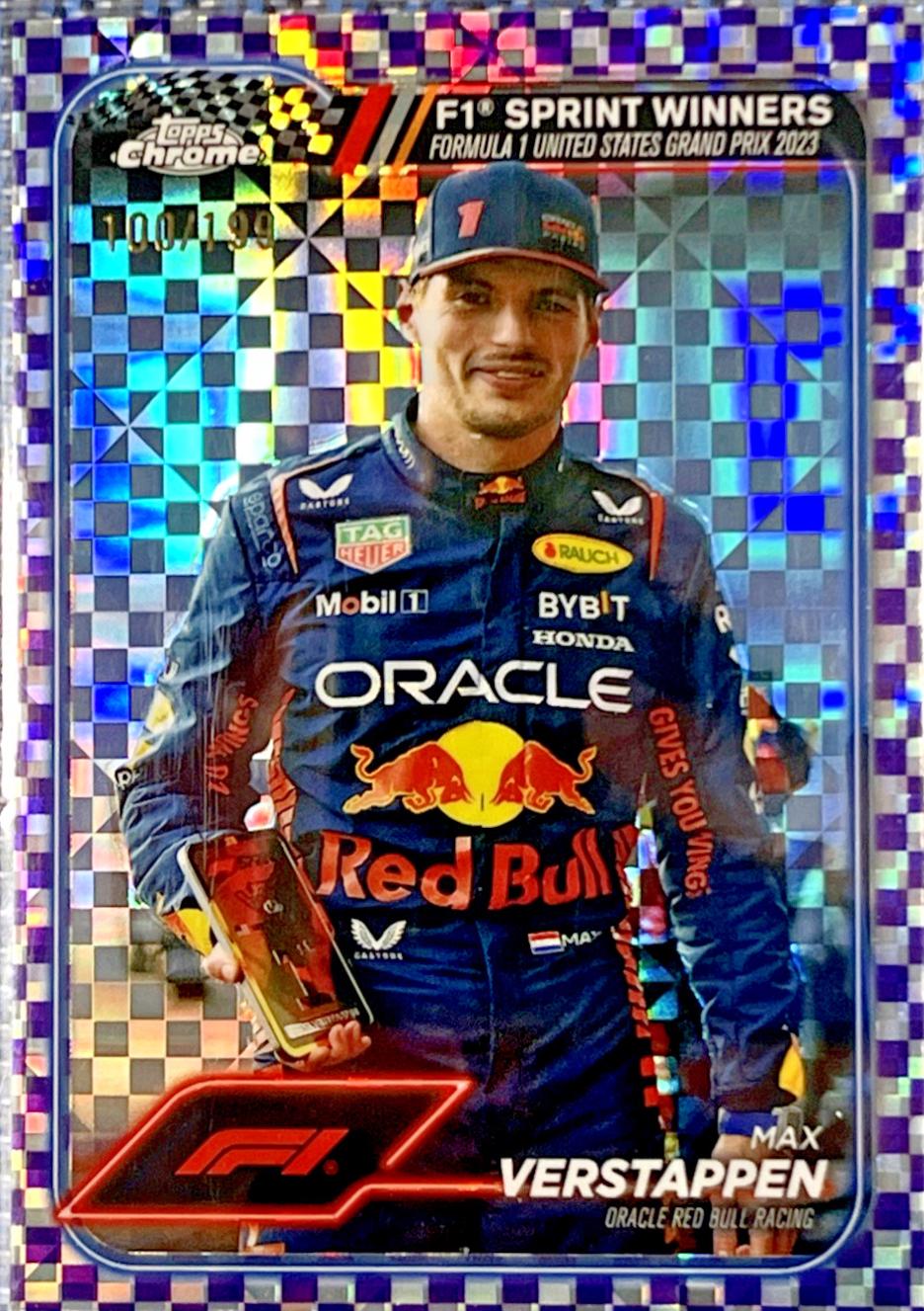 Max Verstappen [Checker Flag Purple Refractor] #152