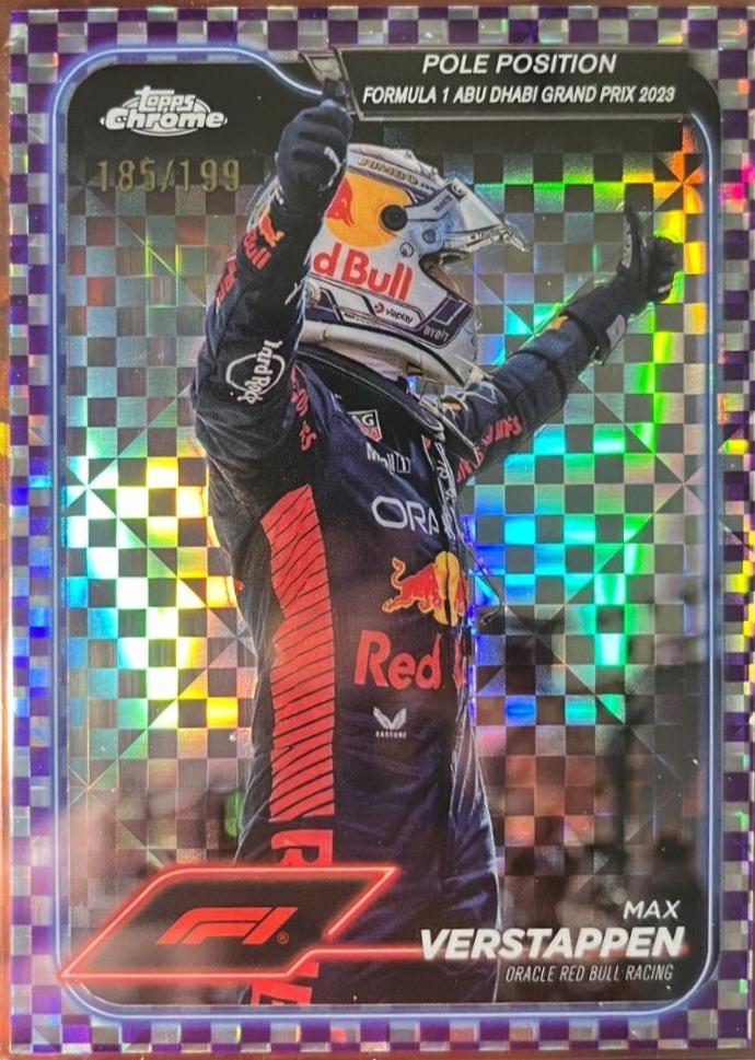 Max Verstappen [Checker Flag Purple Refractor] #154
