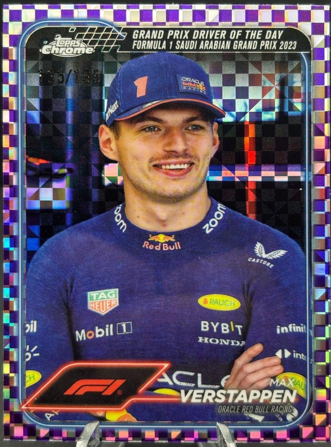 Max Verstappen [Checker Flag Purple Refractor] #160