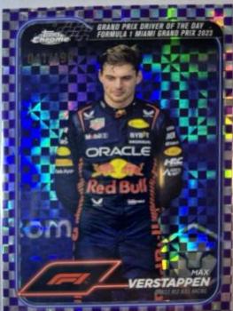 Max Verstappen [Checker Flag Purple Refractor] #163
