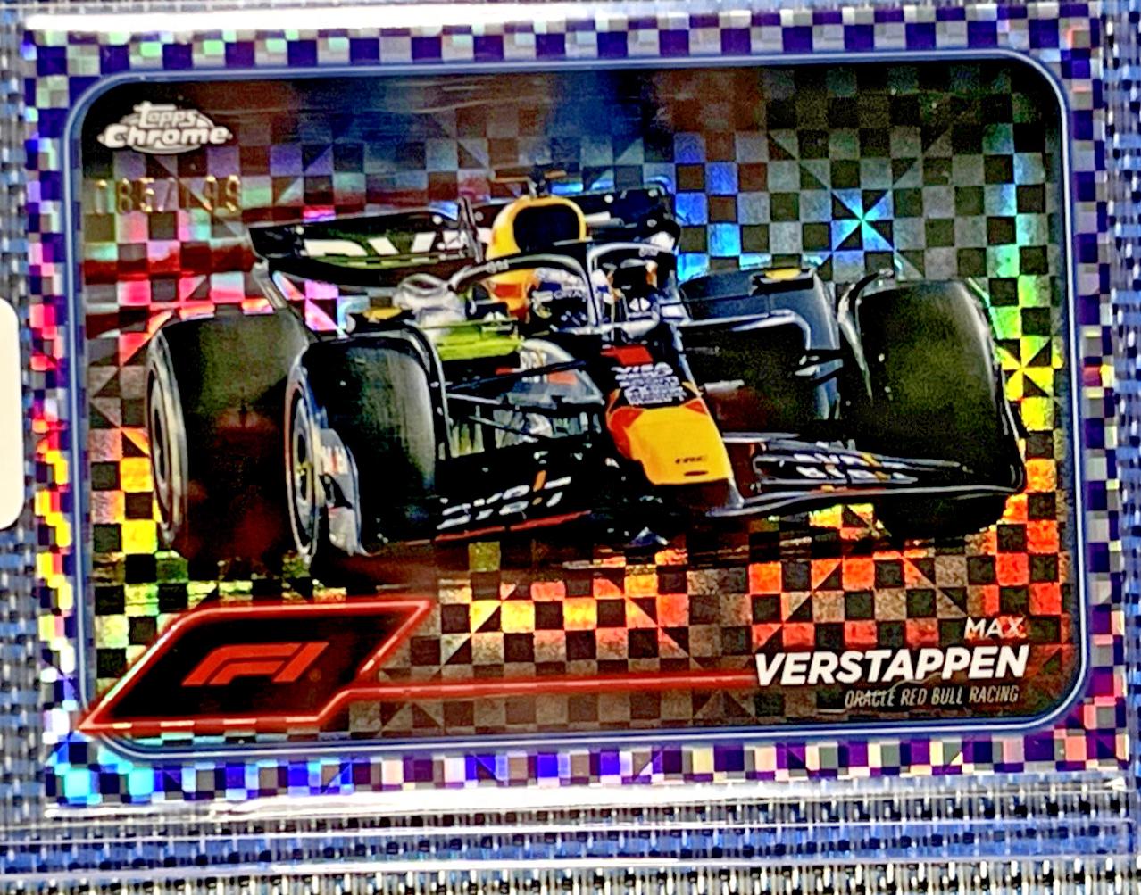 Max Verstappen [Checker Flag Purple Refractor] #73