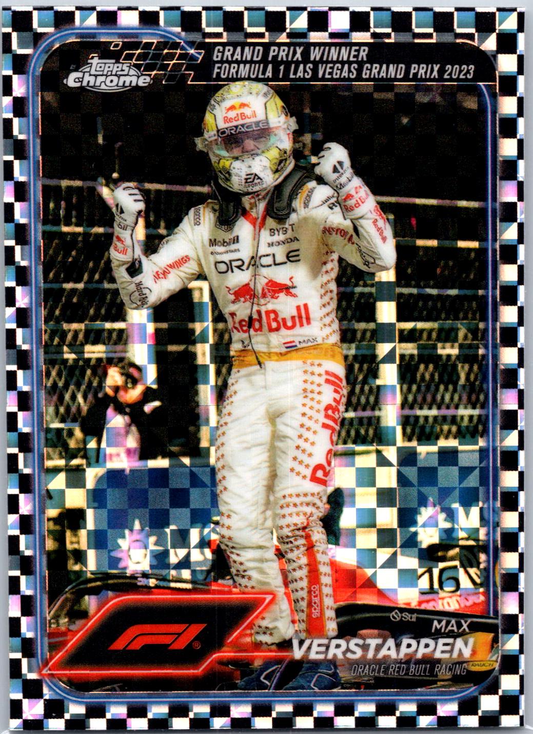Max Verstappen [Checker Flag Red Refractor] #145