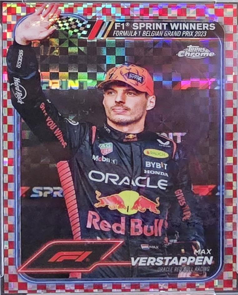 Max Verstappen [Checker Flag Red Refractor] #150