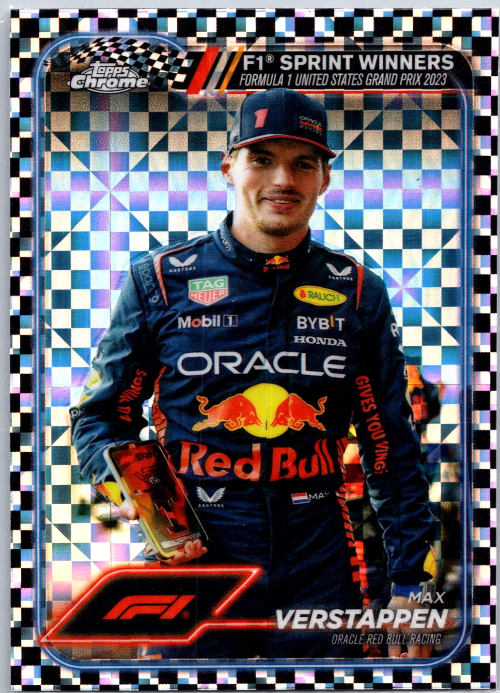 Max Verstappen [Checker Flag Red Refractor] #152