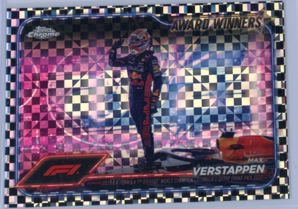 Max Verstappen [Checker Flag Red Refractor] #183