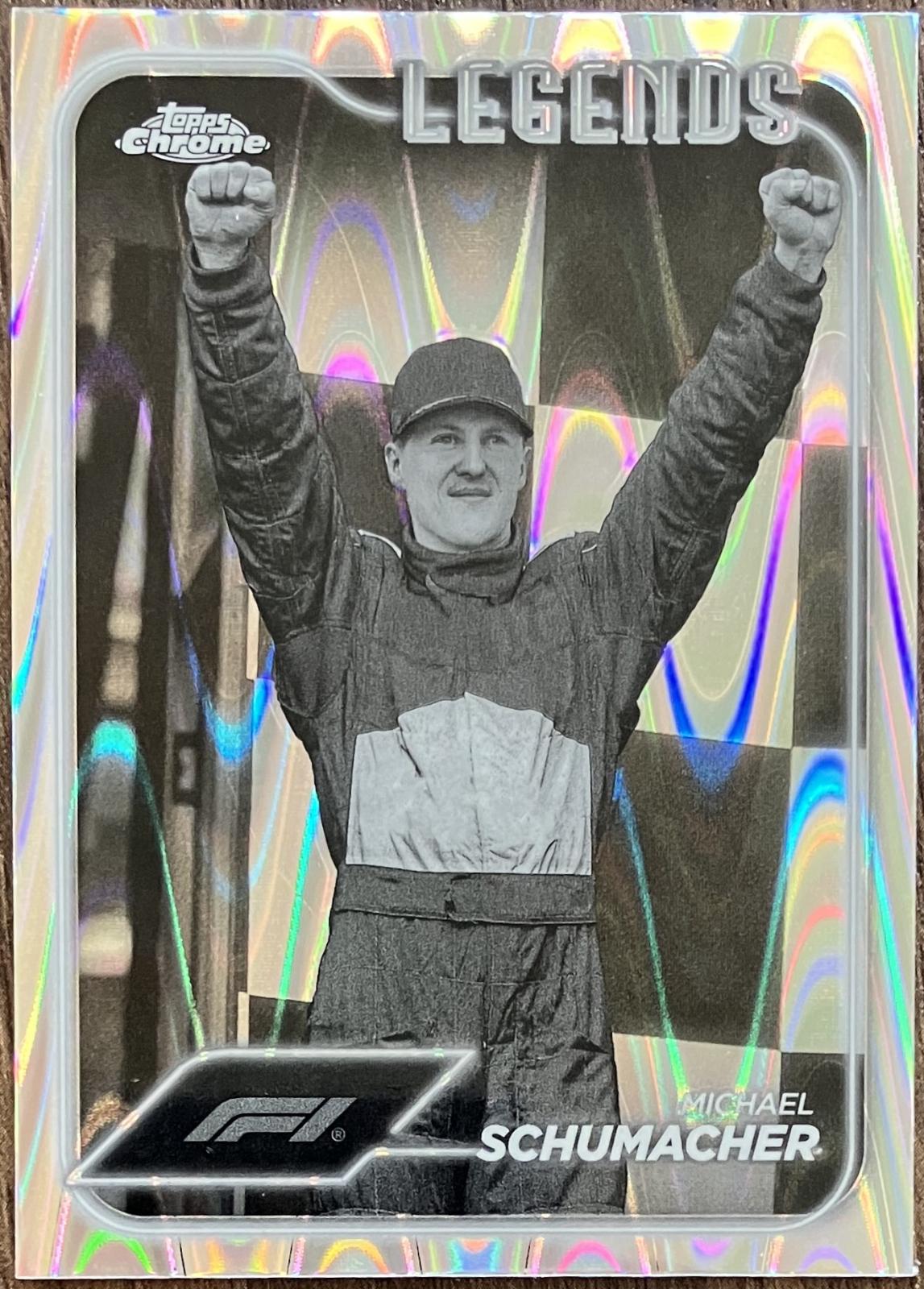 Michael Schumacher [Black White RayWave Refractor] #192