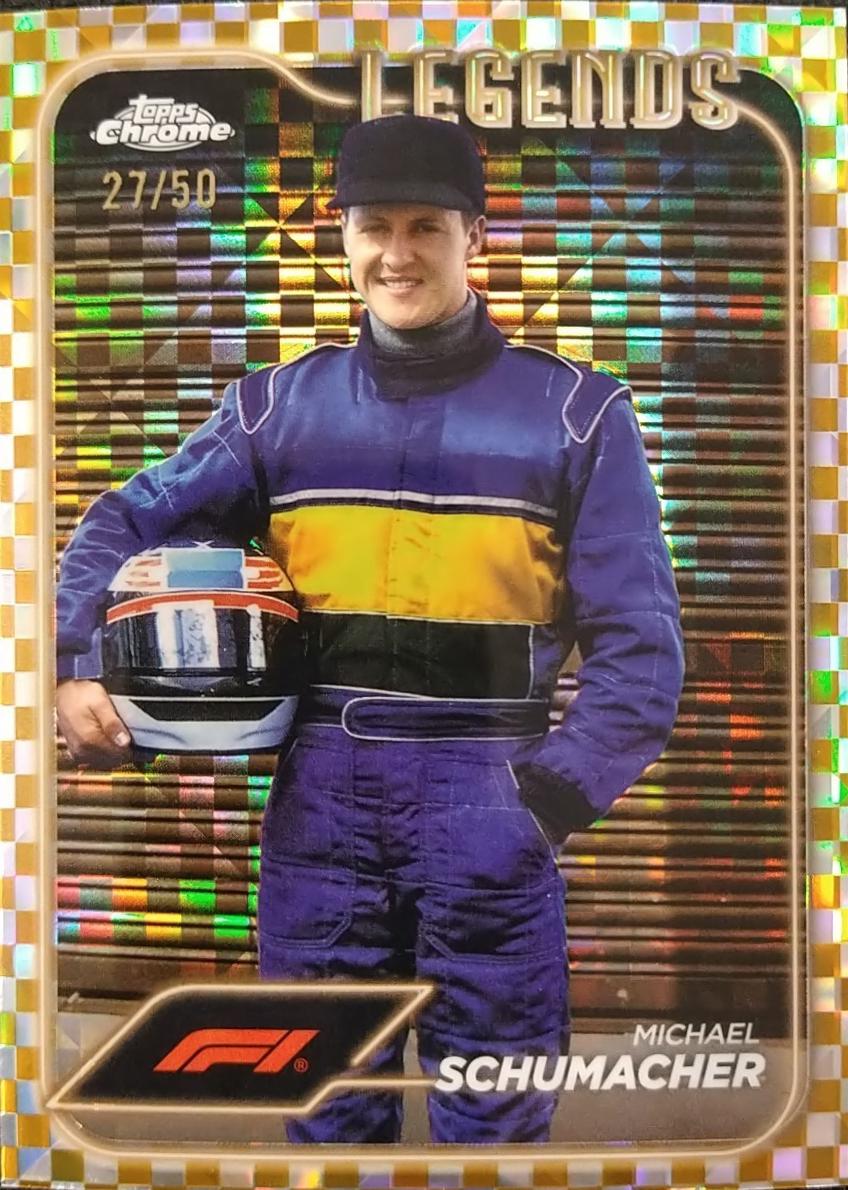 Michael Schumacher [Checker Flag Gold Refractor] #187