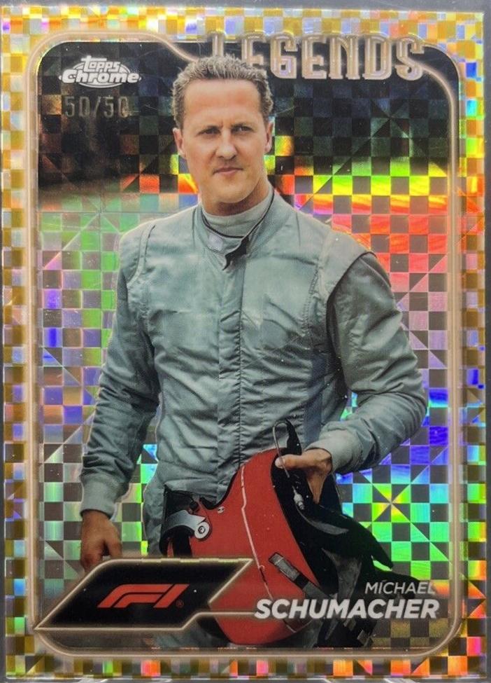 Michael Schumacher [Checker Flag Gold Refractor] #197