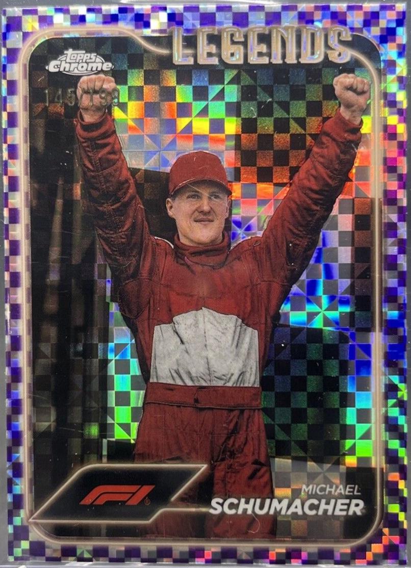 Michael Schumacher [Checker Flag Purple Refractor] #192