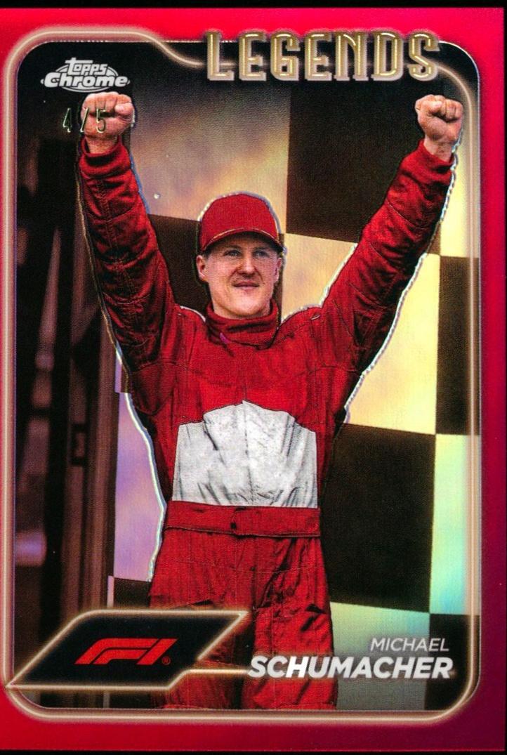 Michael Schumacher [Checker Flag Red Refractor] #192