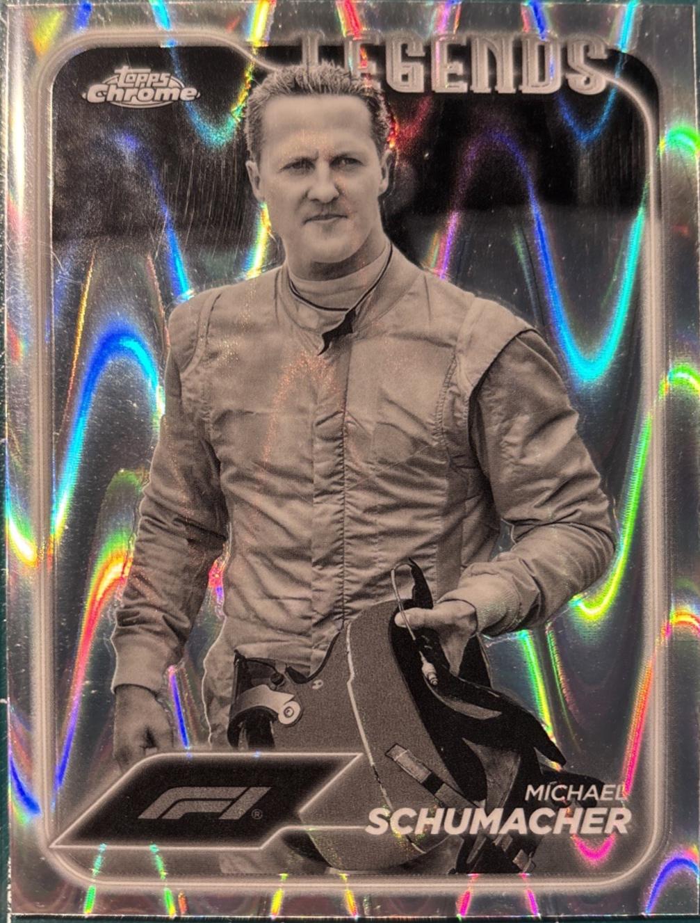 Michael Schumacher [Orange RayWave Refractor] #197