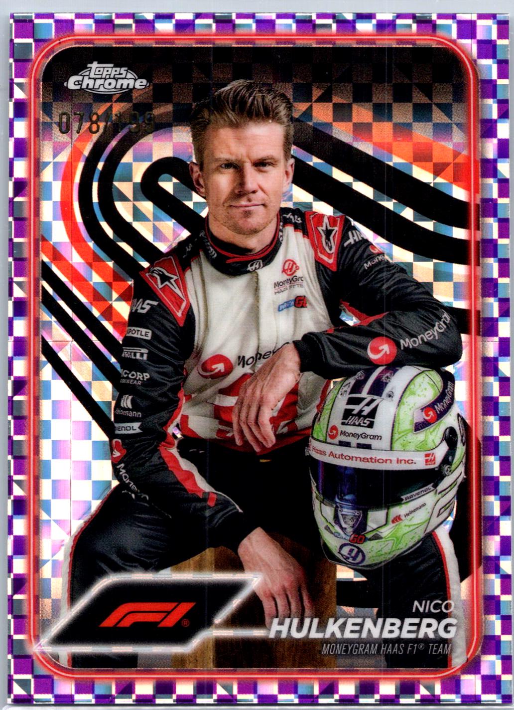 Nico Hulkenberg [Checker Flag Purple Refractor] #15