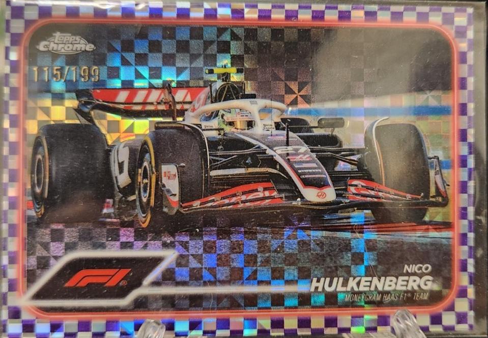 Nico Hulkenberg [Checker Flag Purple Refractor] #87