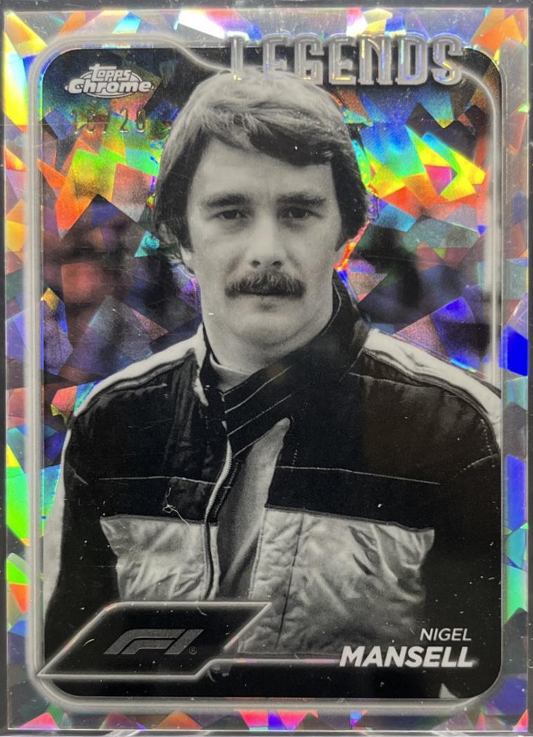 Nigel Mansell [Black White RayWave Refractor] #189