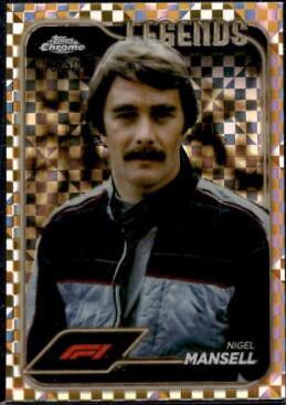 Nigel Mansell [Checker Flag Gold Refractor] #189