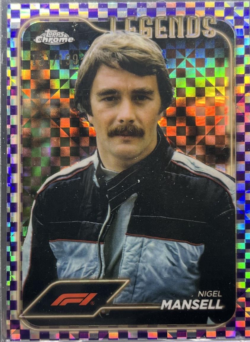 Nigel Mansell [Checker Flag Purple Refractor] #189