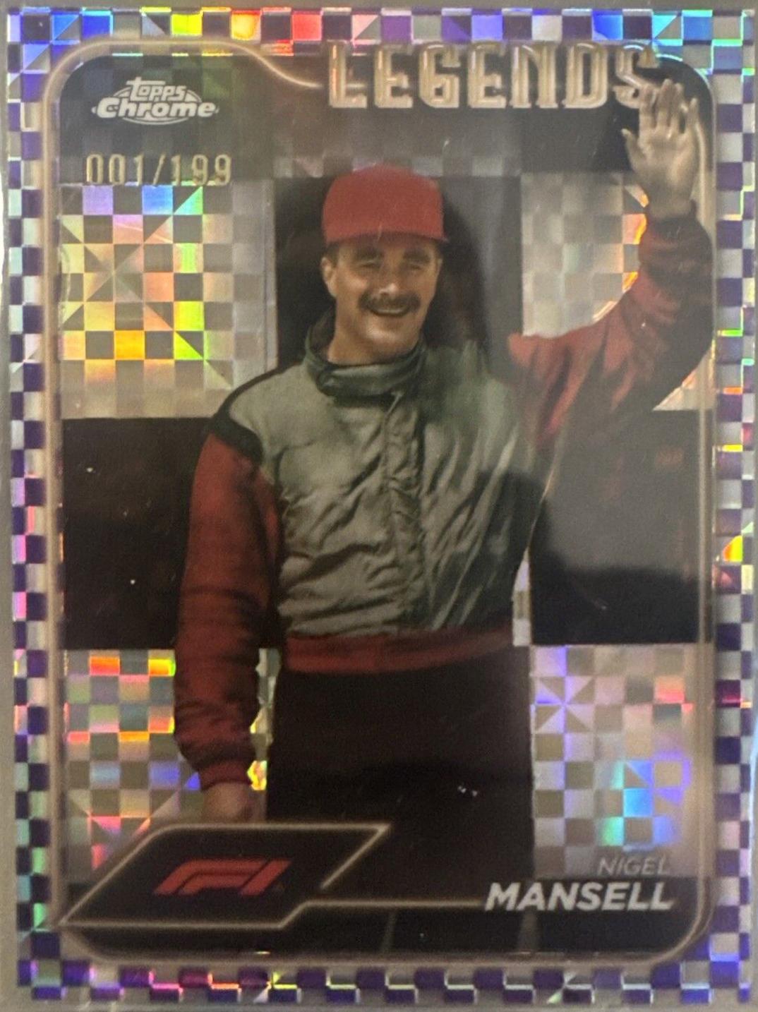 Nigel Mansell [Checker Flag Purple Refractor] #194