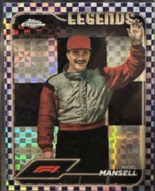 Nigel Mansell [Checker Flag Purple Refractor] #199