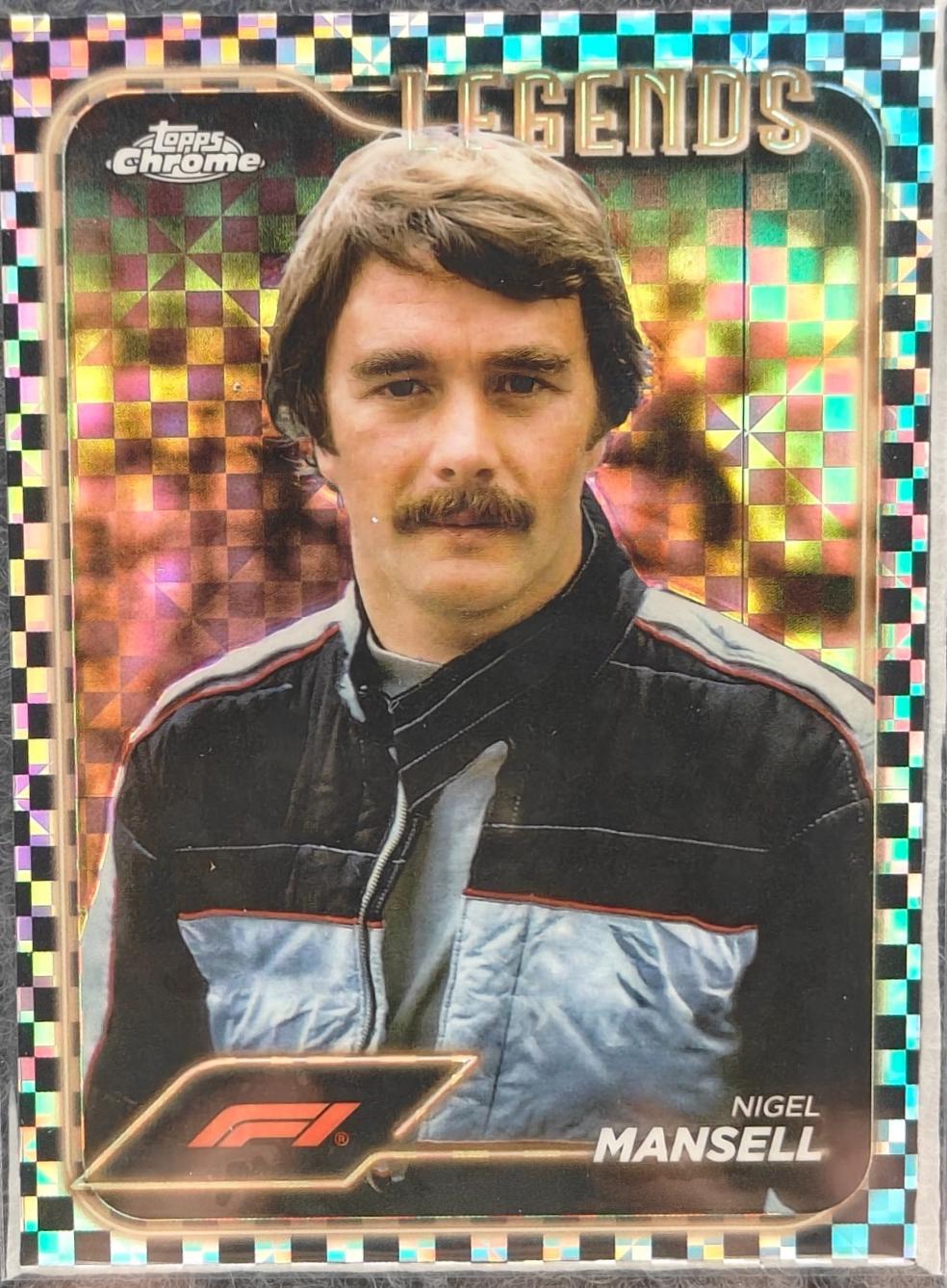 Nigel Mansell [Checker Flag Refractor] #189