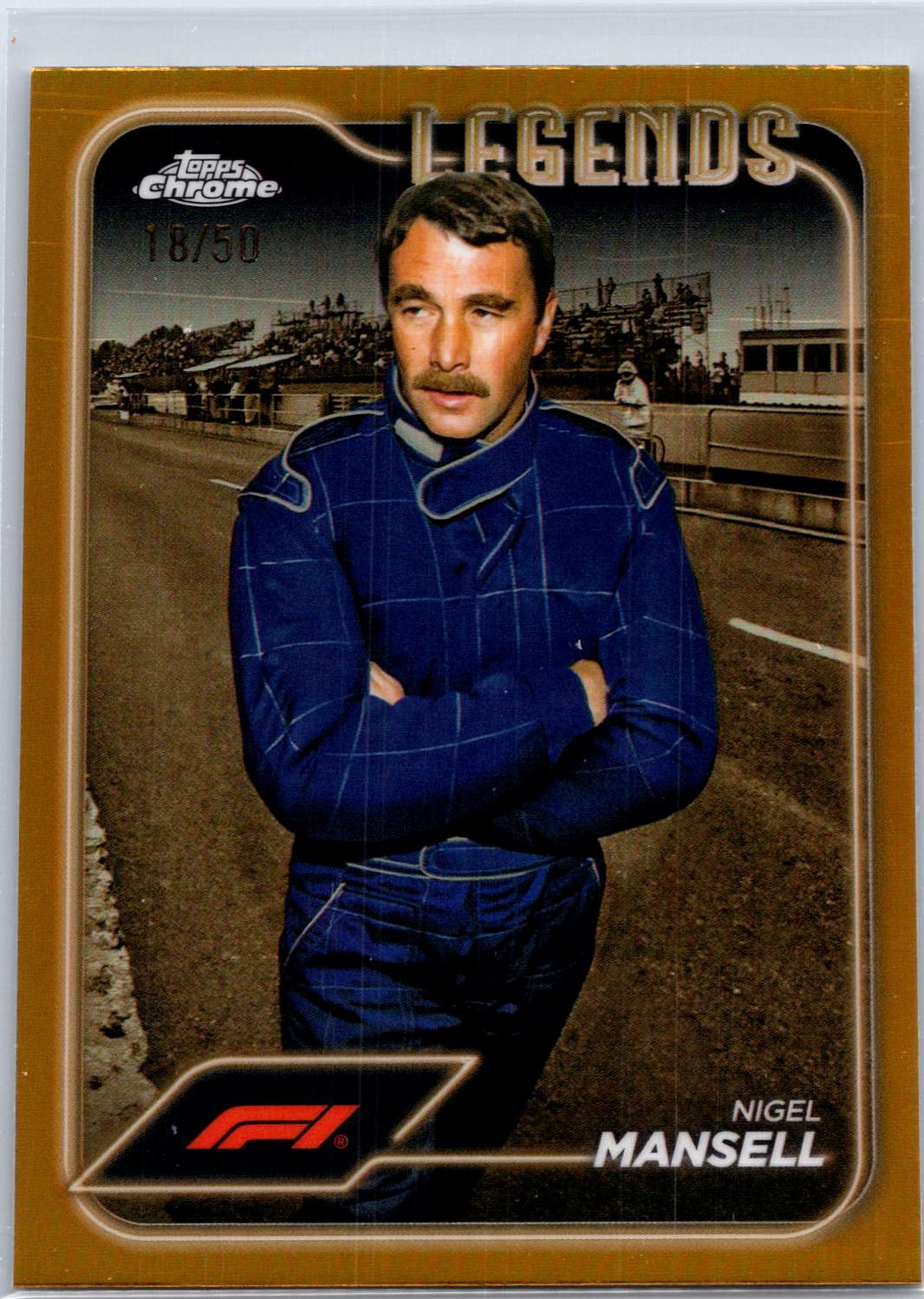 Nigel Mansell [Gold Refractor] #199