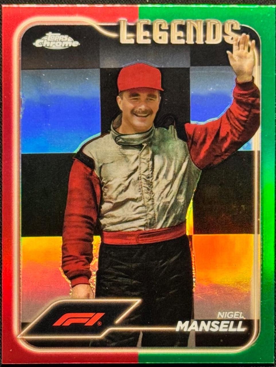 Nigel Mansell [Red Green Refractor] #194