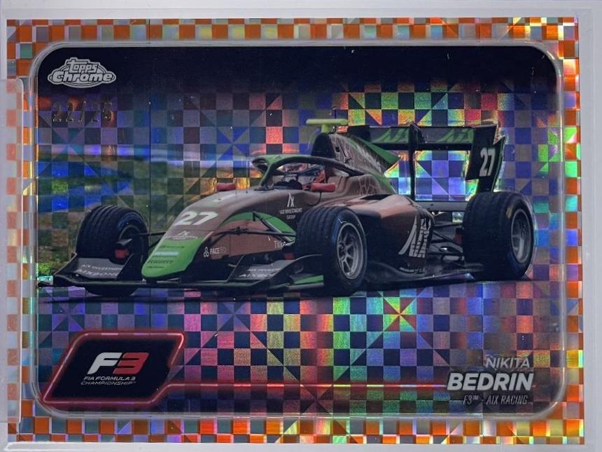 Nikita Bedrin [Checker Flag Orange Refractor] #140