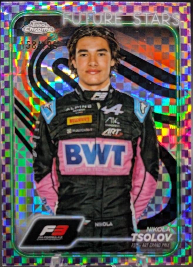 Nikola Tsolov [Checker Flag Purple Refractor] #66