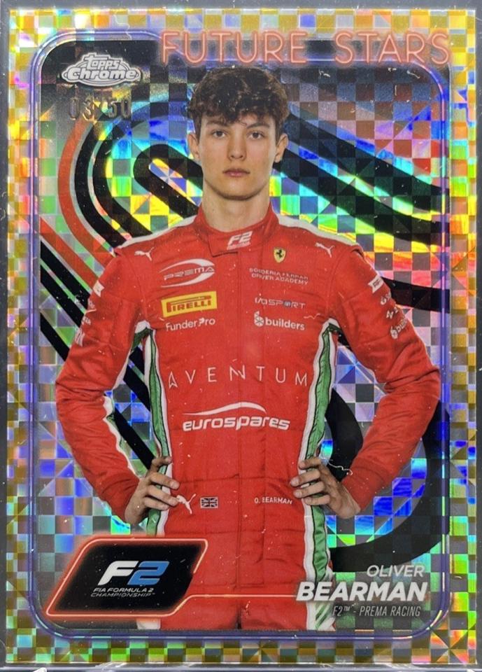 Oliver Bearman [Checker Flag Gold Refractor] #21