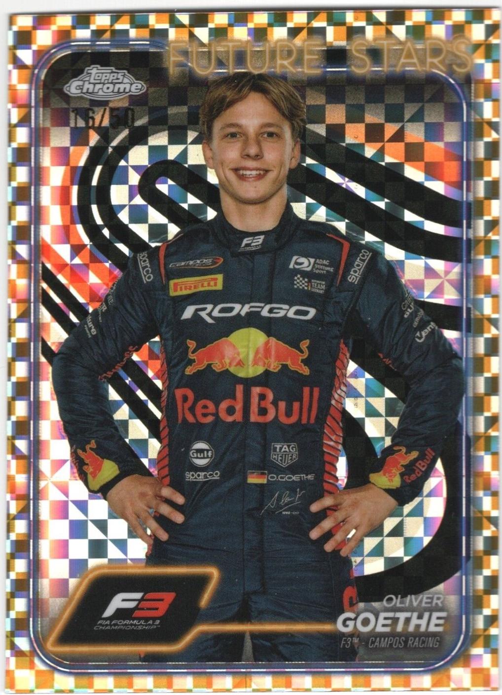 Oliver Goethe [Checker Flag Gold Refractor] #52