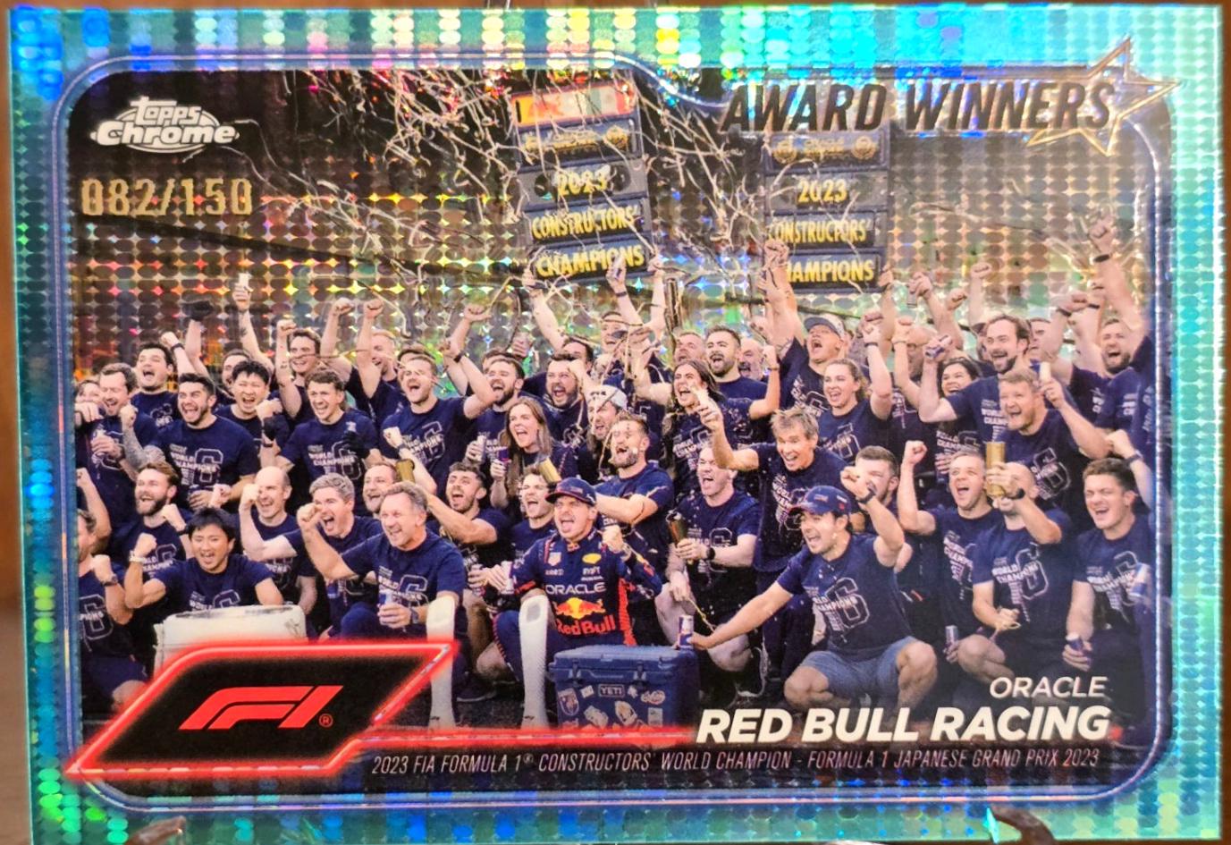 Oracle Red Bull Racing [Aqua Sonar Refractor] #184