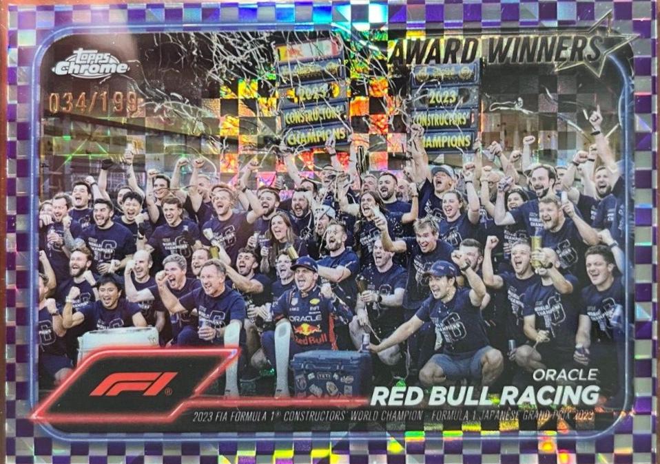Oracle Red Bull Racing [Checker Flag Purple Refractor] #184
