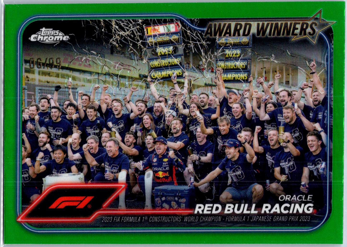 Oracle Red Bull Racing [Red Green Refractor] #184