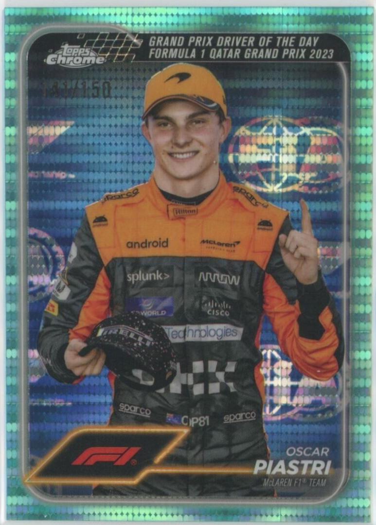 Oscar Piastri [Aqua Sonar Refractor] #175