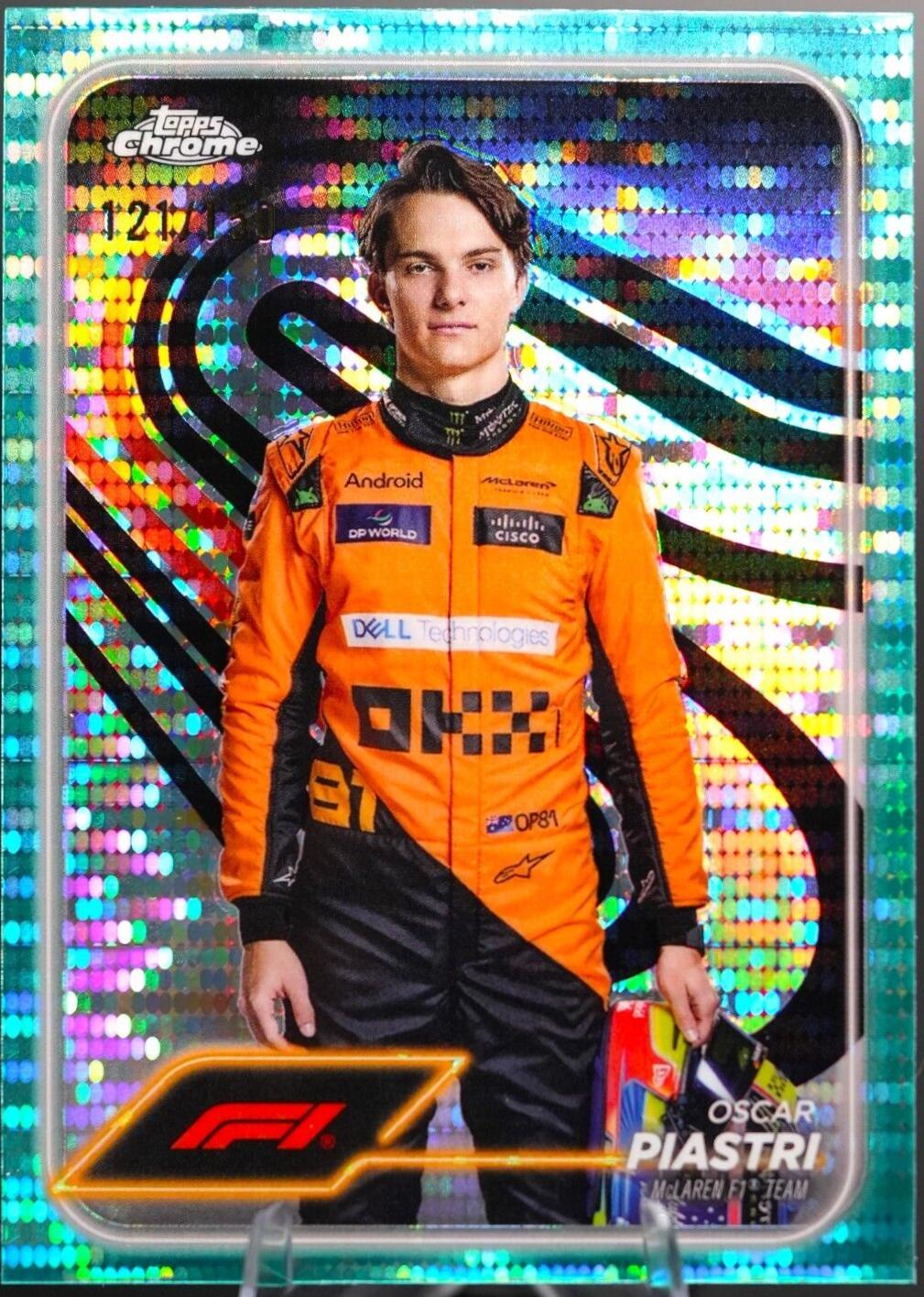 Oscar Piastri [Aqua Sonar Refractor] #8