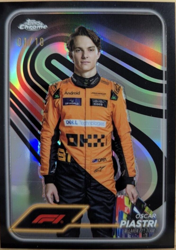 Oscar Piastri [Black Refractor] #8