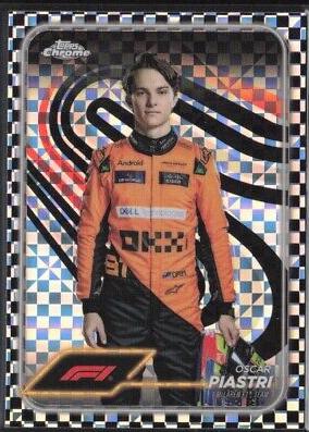 Oscar Piastri [Checker Flag Refractor] #8