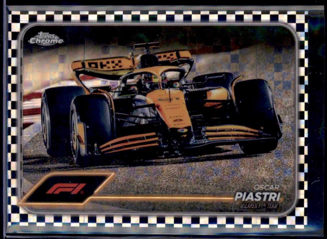 Oscar Piastri [Checker Flag Refractor] #80