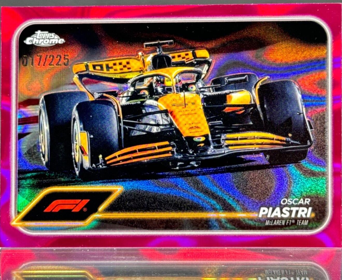 Oscar Piastri [Fuchsia Lava Refractor] #80