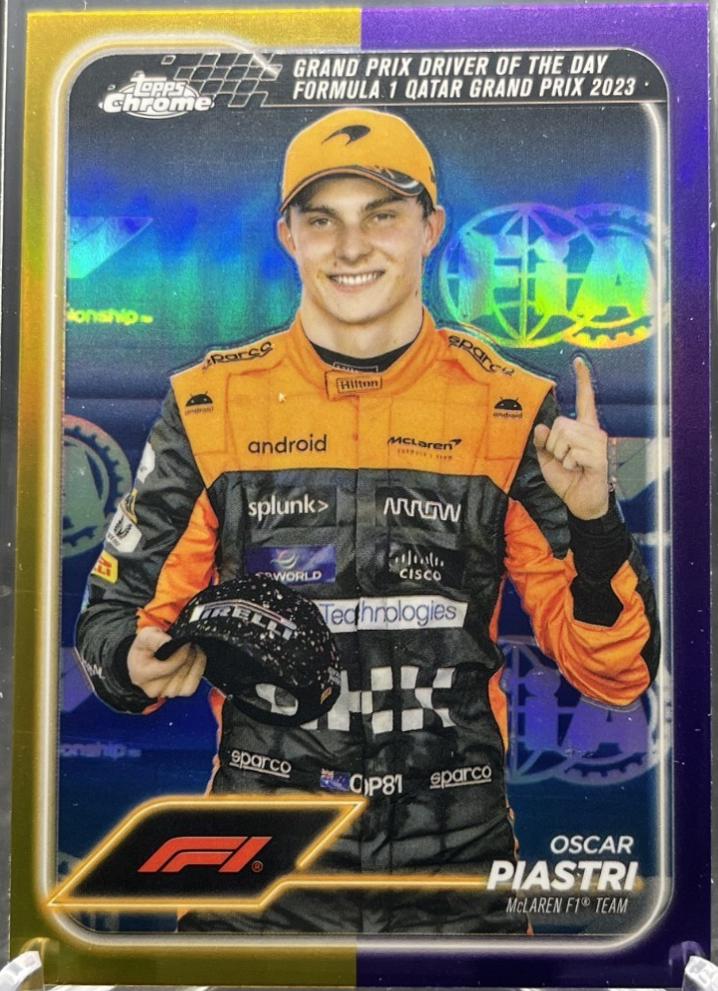 Oscar Piastri [Gold Purple Refractor] #175