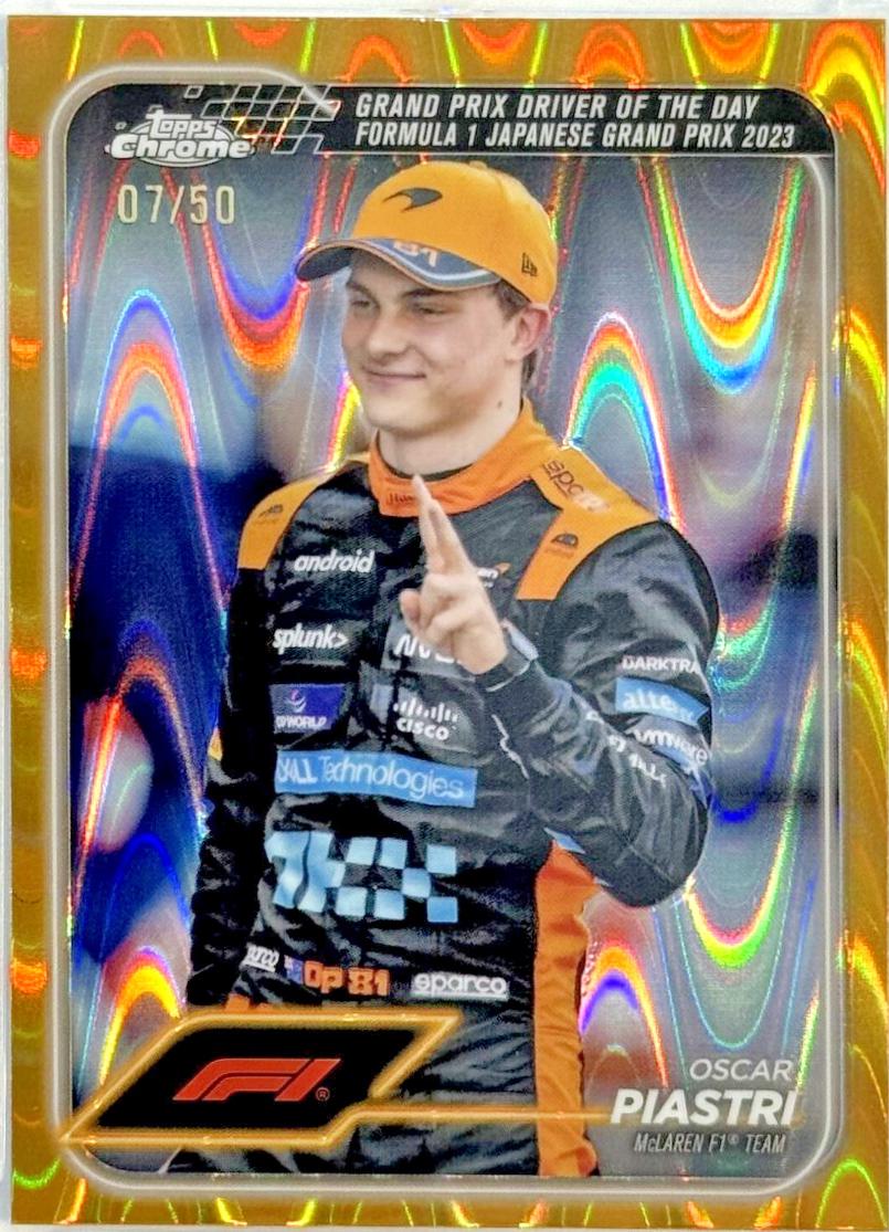 Oscar Piastri [Gold RayWave Refractor] #174