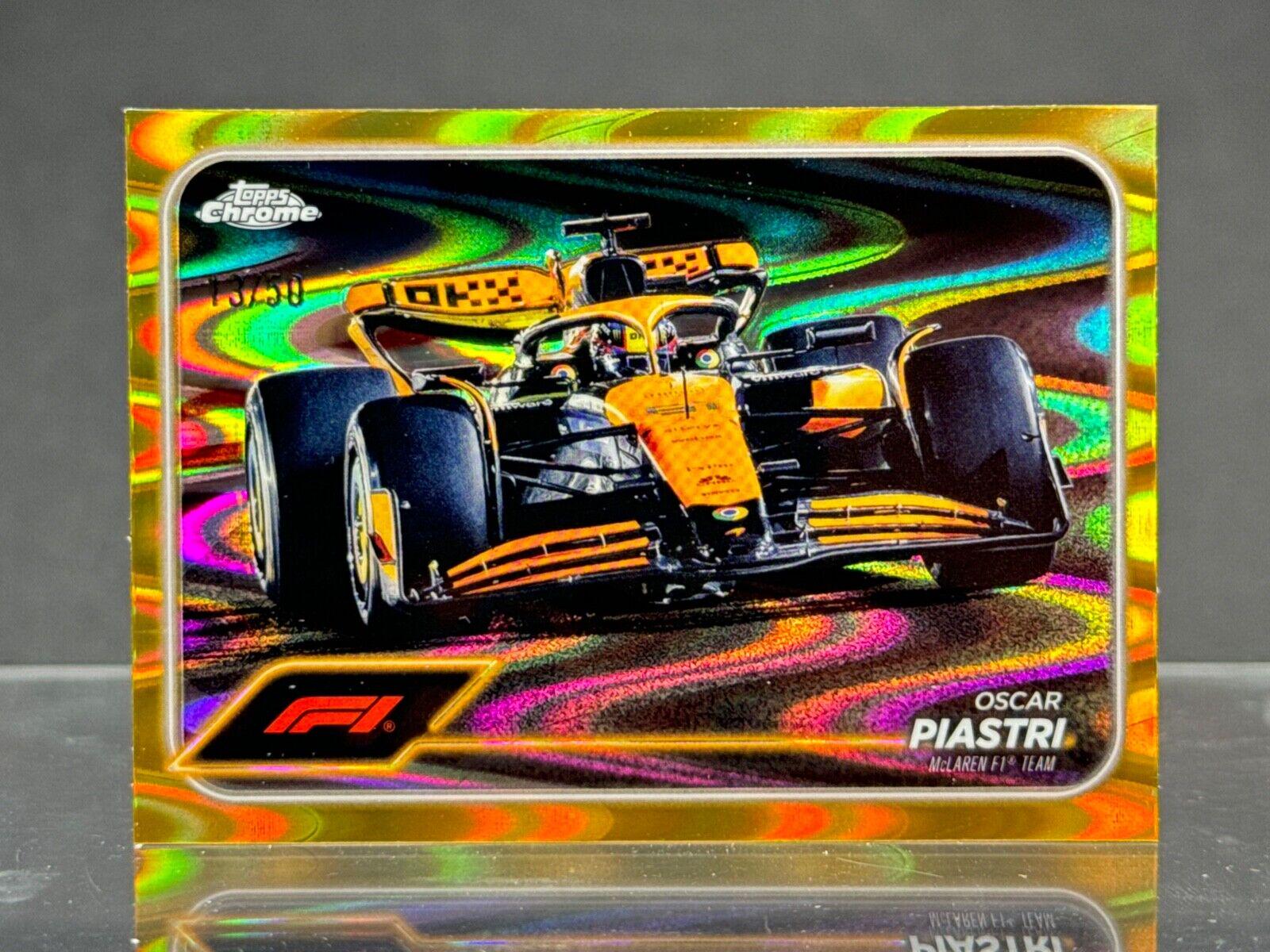 Oscar Piastri [Gold RayWave Refractor] #80