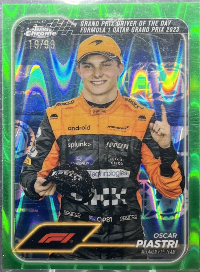 Oscar Piastri [Green RayWave Refractor] #175