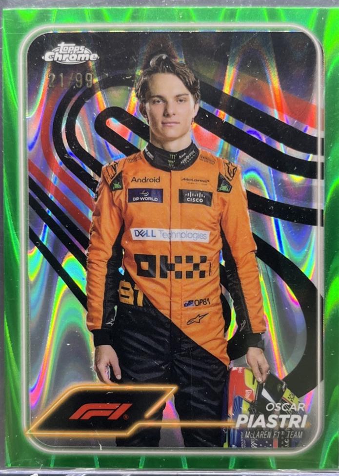 Oscar Piastri [Green RayWave Refractor] #8