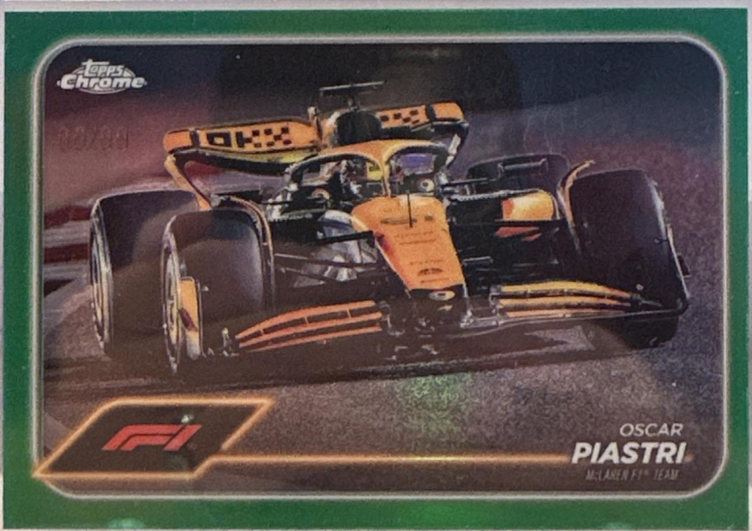Oscar Piastri [Green Refractor] #80