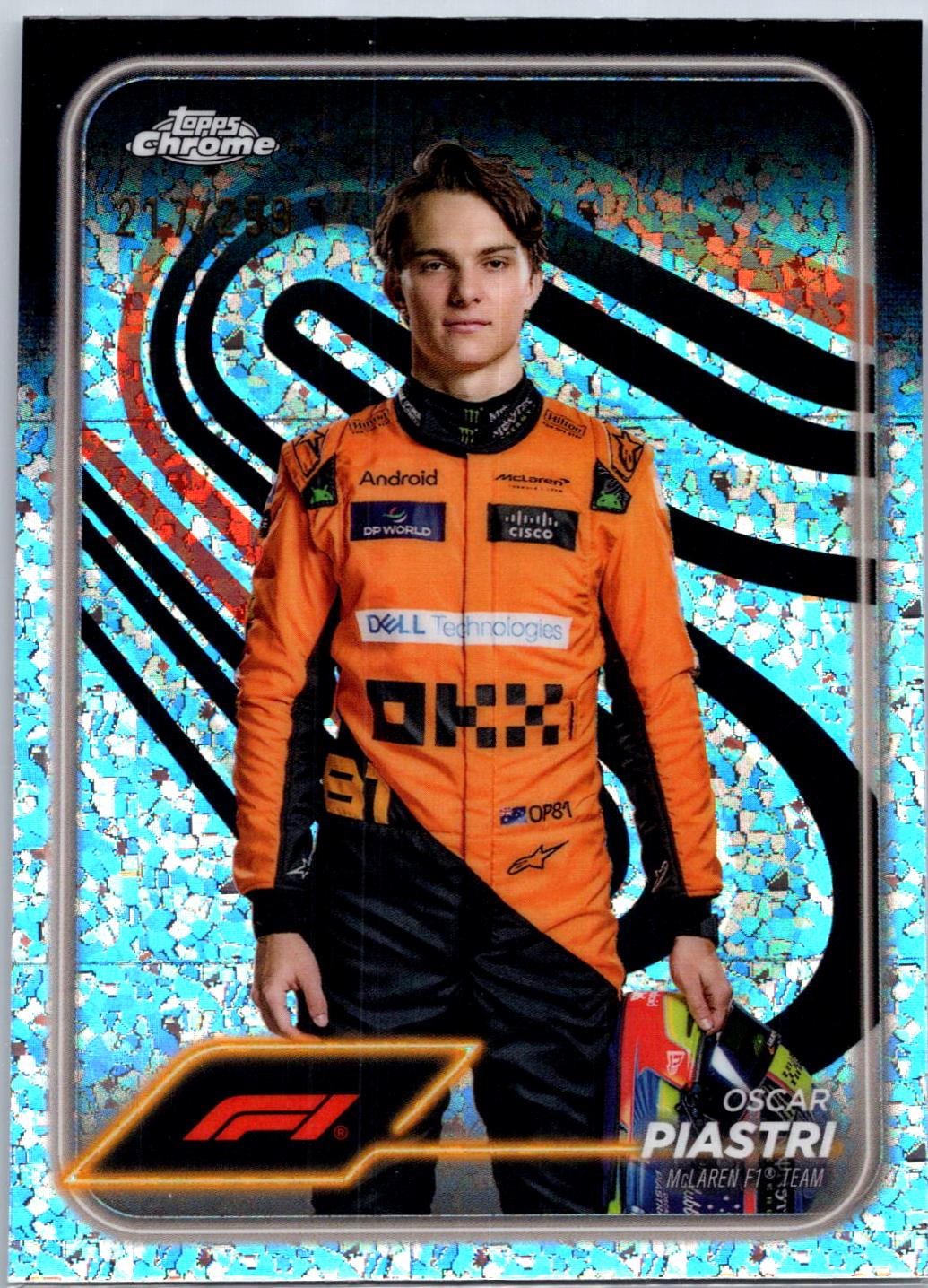 Oscar Piastri [Mini Diamond Refractor] #8