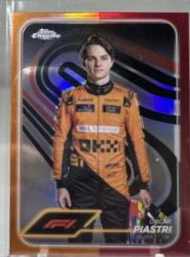 Oscar Piastri [Orange Red Refractor] #8