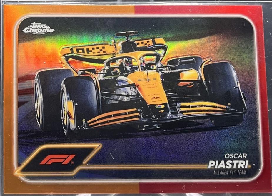 Oscar Piastri [Orange Red Refractor] #80
